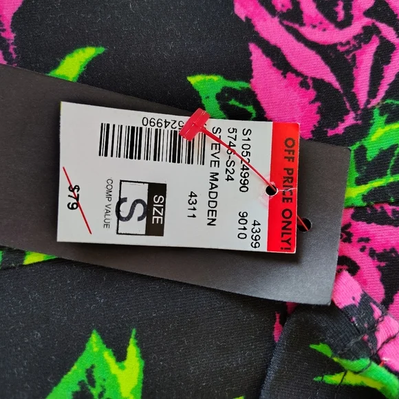 Betsey Johnson Pink Rose Push Up Bra Top S - Picture 5 of 10